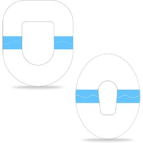 Adhesive Patches for G6 (20 pcs) and omnipod 5 (40 pcs), Waterproof Hypoallergenic Long Lasting, Pack of 60pcs, Blue