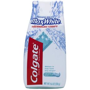 Colgate Max White Toothpaste with Mini Breath Strips - 4.6 oz - Crystal Mint