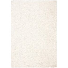 SAFAVIEH August Shag Collection Accent Rug - 2' x 5', Ivory, Solid Design, Non-Shedding & Easy Care, 1.5-inch Thick Ideal for High Traffic Areas in Entryway, Living Room, Bedroom (AUG200C)