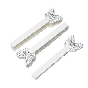 Honbay 100PCS Cute Butterfly Disposable Perfume Test Strips Essential Oils Paper Test Strips Smelling Test Paper White Testing Strips Aromatherapy Fragrance Tester Strips