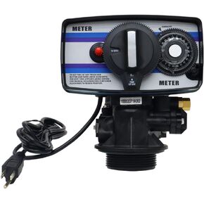 INTBUYING Flow Type Softening Water Control Valve Water Treatment System for Water Filter Softener Resin Tank 110V With Fine Thread