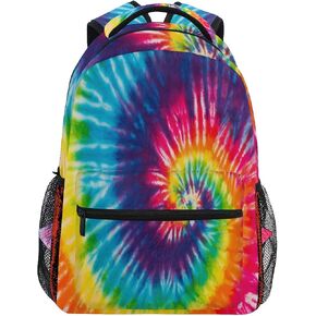 ALAZA Swirl Tie Dye Backpack Daypack School Bag Travel Shoulder Bag for Students Boys Girls