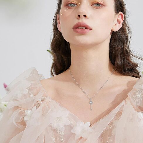 HUKKUN Airplane Necklace 925 Sterling Silver Travel Necklace for Women Airplane Jewelry Gifts for Stewardess Flight Attendants Pilots in Saudi Arabia