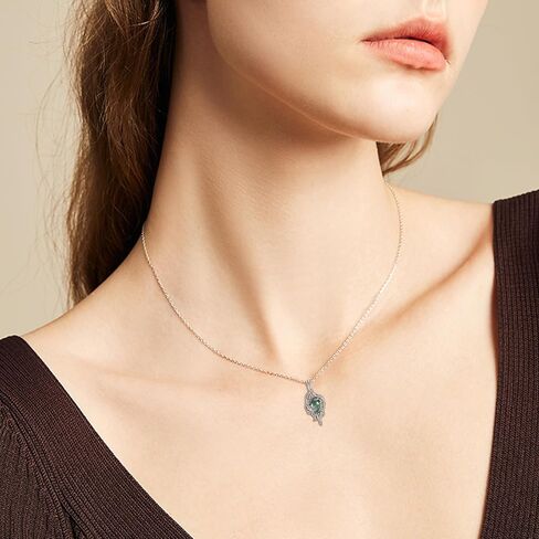 HUKKUN Airplane Necklace 925 Sterling Silver Travel Necklace for Women Airplane Jewelry Gifts for Stewardess Flight Attendants Pilots in Saudi Arabia