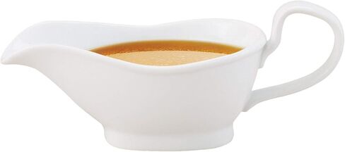 HIC Kitchen Gravy Boat, Fine White Porcelain, 8-Ounce in Saudi Arabia