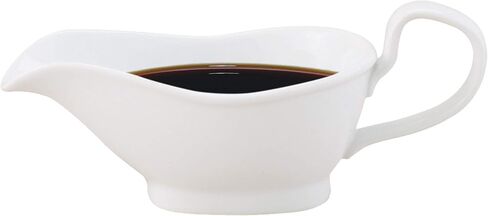 HIC Kitchen Gravy Boat, Fine White Porcelain, 8-Ounce in Saudi Arabia