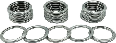 30 PCS 12mm Copper Crush Washer Oil Drain Plug Gasket, Fits Nissan/Infiniti Rogue Sentra Xterra Altima Frontier Armada Jukes 350Z G35 G37 1982-2022, Replace 11026-01M02, 11026-JA00A in Saudi Arabia