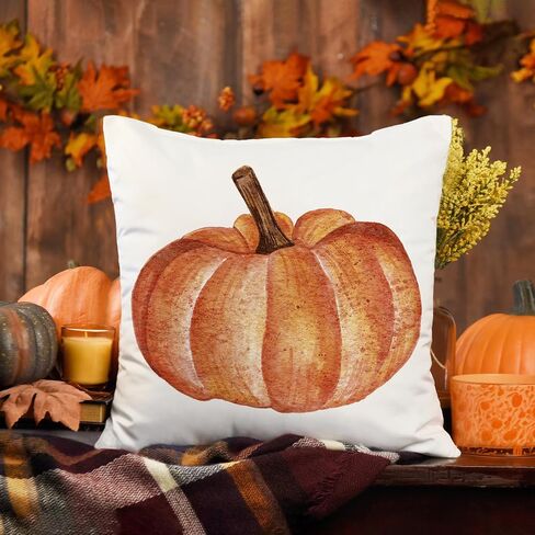 Fall Decor Pillow Covers 12x20 Inch Rustic Fall Pumpkins Hello Pumpkin Vintage Retro Lumbar Throw Pillow Cover for Farmhouse Autumn Fall Decorations Fall Decorative Pillows for Sofa Couch in Saudi Arabia