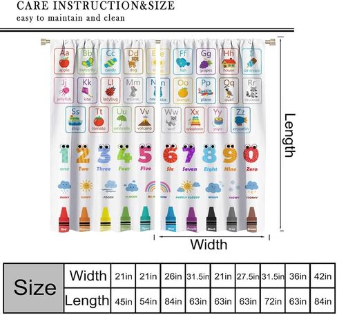 Cartoon Animal Curtains for Kids Girls Boys,Cute Farm Pig Horse Sheep Cow Print Window Treatments for Nursery Bedroom Baby Room Décor Drapes 2 Panel Sets Total Size 42" x 45" in Saudi Arabia