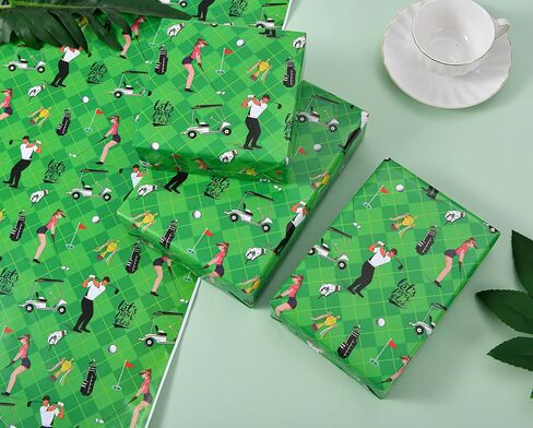 Titiweet Checkered Flag Wrapping Paper - Race Car Wrapping Paper for Boys Girls, 4 Large Sheets Cars Wrapping Paper for Birthday Christmas Holiday, 39.4 x 27.6 Inches Per Sheet (Race Car) in Saudi Arabia