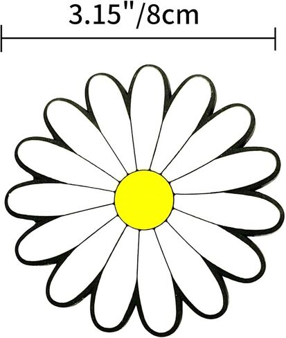 Flower Charms Compatible with Bogg Bags,Large Size Bag Insert Bag Accessories,Personalize Your Tote Bag with Decorative (Daisy) in Kuwait