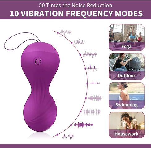 Kegel Ball for Women, EINNEK 3pcs Pelvic Floor Muscle Trainer Doctor Recommends for Bladder Control Incontinence Prolapse, Muscle Tightening & Strengthen Stimulator Ball, Purple in Saudi Arabia