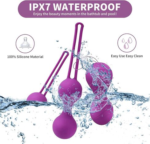 Kegel Ball for Women, EINNEK 3pcs Pelvic Floor Muscle Trainer Doctor Recommends for Bladder Control Incontinence Prolapse, Muscle Tightening & Strengthen Stimulator Ball, Purple in Saudi Arabia