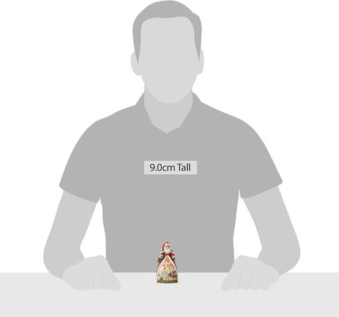 زينة معلقة من Enesco Jim Shore Heartwood Creek Santa Twelve Days of Christmas، مقاس 4.33 بوصة، متعددة الألوان in Saudi Arabia