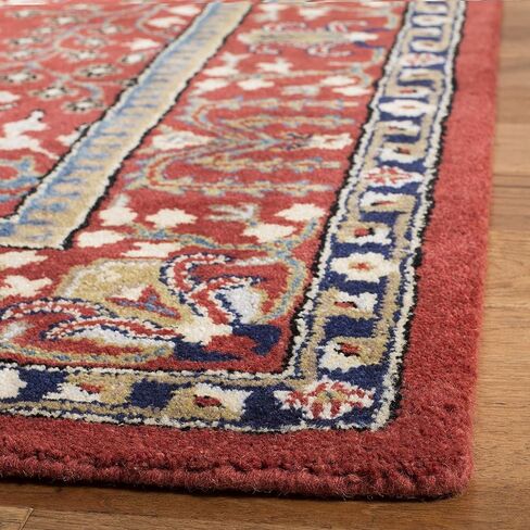 SAFAVIEH Antiquity Collection Runner Rug - 2'3" x 6', Red & Multi, Handmade Traditional Oriental Wool, Ideal for High Traffic Areas in Living Room, Bedroom (AT64A) in Saudi Arabia