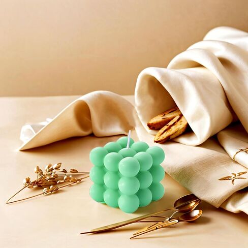 2PCS Bubble Candle, Cube Soy Wax Bubble Candles, Handcrafted Natural Scented Aesthetic Bubble Candle Set for Home Bedroom Decor, Birthday Mothers Day Gifts in Saudi Arabia