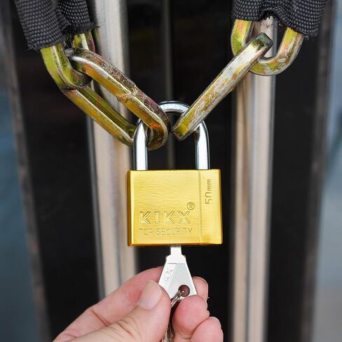 قفل 50 مم مع مفاتيح، 2 أقفال للأبواب، أقفال أمنية، قفل بمفتاح للسقيفة، المستودع، المرآب، الخزانات in Kuwait