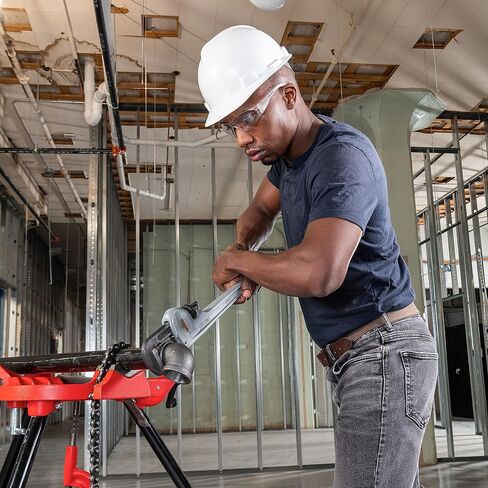 RIDGID 31110 موديل 836 مفتاح أنابيب سباكة ألومنيوم مستقيم 36 بوصة، فضي، صنع في الولايات المتحدة الأمريكية in Saudi Arabia