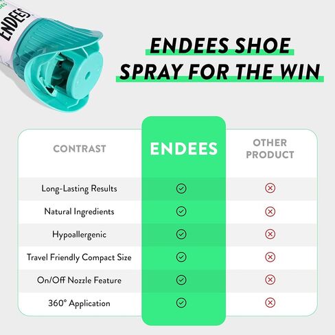 UpFresh 360° Shoe Deodorizer Spray – 2 x 3.38 Fl Oz I Foot Odor Eliminator Shoe Spray for Smelly Shoes, Feet, Sneakers, Boots, and Gym Bags, Stinky Smell Elimination Deodorant, Travel Size in Saudi Arabia