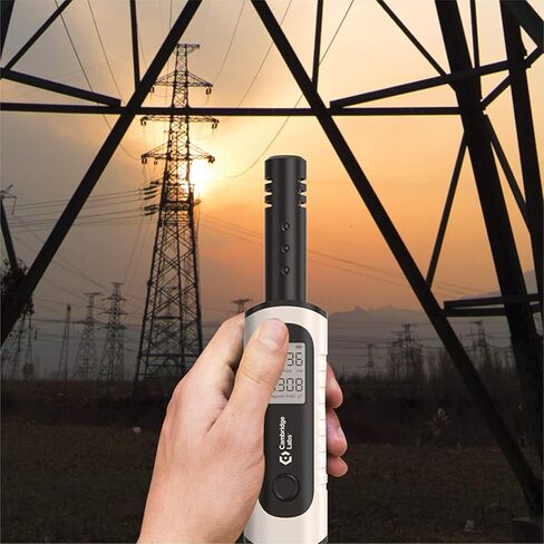 Rechargeable EMF Meter, Radiation Detector, Electromagnetic Field Tester, Smart Counter, Great Reader for The Home, Office Or Ghost Hunting, Handheld Digital Sensor, White in Saudi Arabia