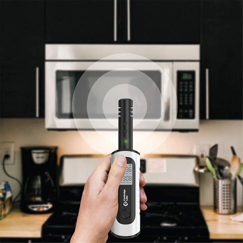 Rechargeable EMF Meter, Radiation Detector, Electromagnetic Field Tester, Smart Counter, Great Reader for The Home, Office Or Ghost Hunting, Handheld Digital Sensor, White in Saudi Arabia