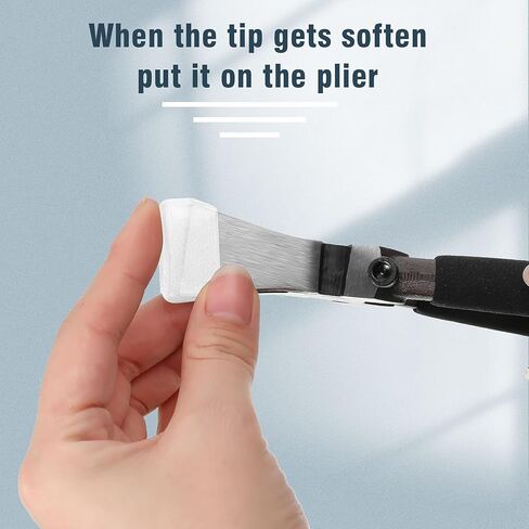 12 قطعة من الأطراف المطاطية لكماشات الجري الزجاجية المسطحة تنطبق على عرض يصل إلى 25 مم من أجل كماشة عمل الزجاج الملون القابلة للاستبدال وكماشة تشغيل الزجاج تثبيت الأجهزة in Kuwait