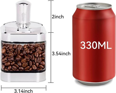 YYW Condiment Jars Set of 2 Glass Spice Container Box 11oz/320 ml Seasoning Box Clear Condiment Pots with Lid and Spoon for Salt Spices Pepper Sugar Cruet (Silver), Rose Gold in Saudi Arabia
