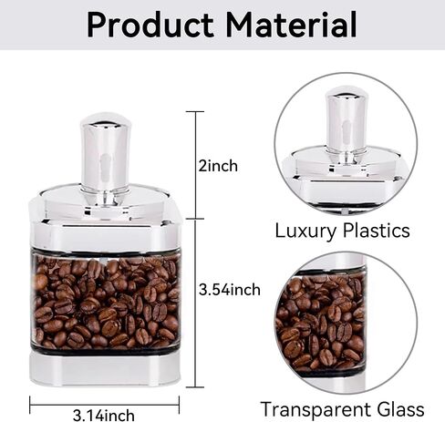 YYW Condiment Jars Set of 2 Glass Spice Container Box 11oz/320 ml Seasoning Box Clear Condiment Pots with Lid and Spoon for Salt Spices Pepper Sugar Cruet (Silver), Rose Gold in Saudi Arabia
