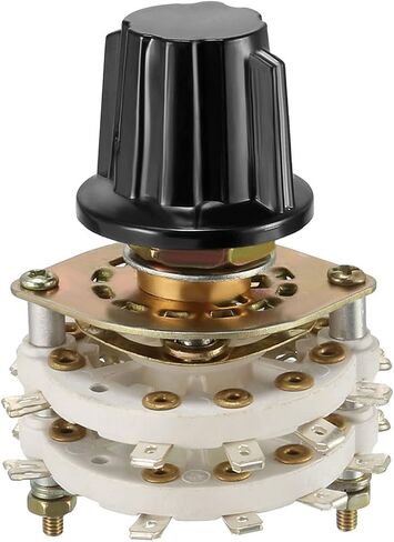 Band Selector Rotary Switch 4P4T 4 Pole 4 Position, 2 Deck [for Radio, TV, Industrial Machine Control Unit] - 1 Pcs in Saudi Arabia