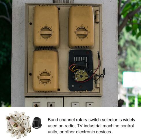 Band Selector Rotary Switch 4P4T 4 Pole 4 Position, 2 Deck [for Radio, TV, Industrial Machine Control Unit] - 1 Pcs in Saudi Arabia