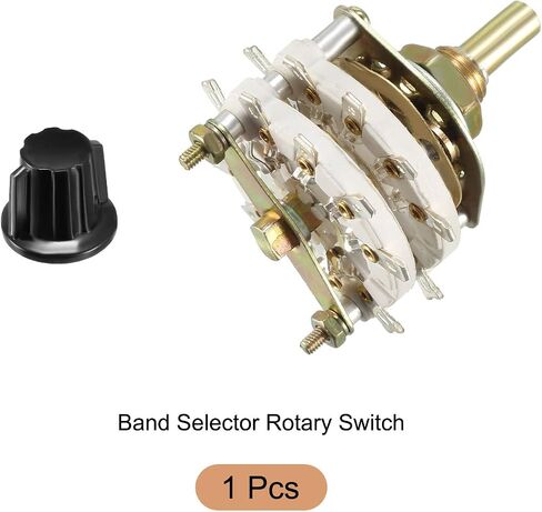 Band Selector Rotary Switch 4P4T 4 Pole 4 Position, 2 Deck [for Radio, TV, Industrial Machine Control Unit] - 1 Pcs in Saudi Arabia