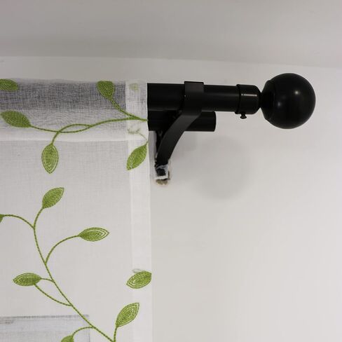 بطيئة الروح 2 لوحات الأخضر المطرزة يترك شير الستار فو الكتان شبه شير الفوال نافذة الستائر الستائر لغرفة النوم غرفة المعيشة قضيب جيب 52W × 90L بوصة in Kuwait