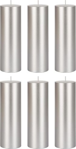 Mega Candles 1 pc Unscented Ivory Round Pillar Candle, Hand Poured Premium Wax Candles 3 Inch x 9 Inch, Home Décor, Wedding Receptions, Baby Showers, Birthdays, Celebrations, Party Favors & More in Saudi Arabia
