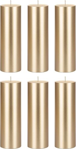 Mega Candles 1 pc Unscented Ivory Round Pillar Candle, Hand Poured Premium Wax Candles 3 Inch x 9 Inch, Home Décor, Wedding Receptions, Baby Showers, Birthdays, Celebrations, Party Favors & More in Saudi Arabia