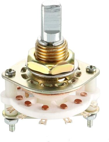 uxcell 1P6T 1 Pole 6 Position Selectable Single Deck Band Channel Rotary Switch Selector 7Pin in Saudi Arabia
