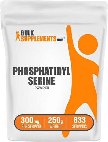 BulkSupplements.com Phosphatidylserine Powder - Phosphatidylserine Supplement, Sourced from Soy Beans - 300mg per Serving (60mg of Phosphatidylserine), 25g (0.88 oz) (Pack of 1) in Saudi Arabia