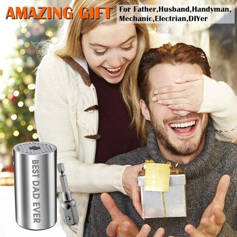 Universal Socket, tools Gifts for Men Husband Dad Handyman Boyfriend, Father's Day Birthday Gifts, Super Socket Wrench Set with Power Drill Adapter(7-19mm) in Saudi Arabia