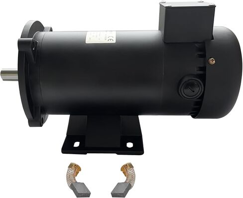 محرك Yaetek DC، 1750 دورة في الدقيقة، 3/4 حصان، 56C، 90 فولت، TEFC، محرك DC مغناطيسي دائم in Kuwait