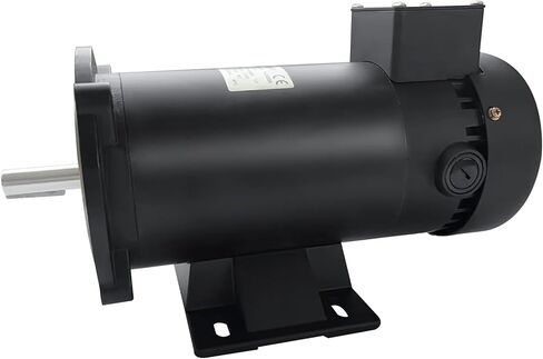 محرك Yaetek DC، 1750 دورة في الدقيقة، 3/4 حصان، 56C، 90 فولت، TEFC، محرك DC مغناطيسي دائم in Kuwait