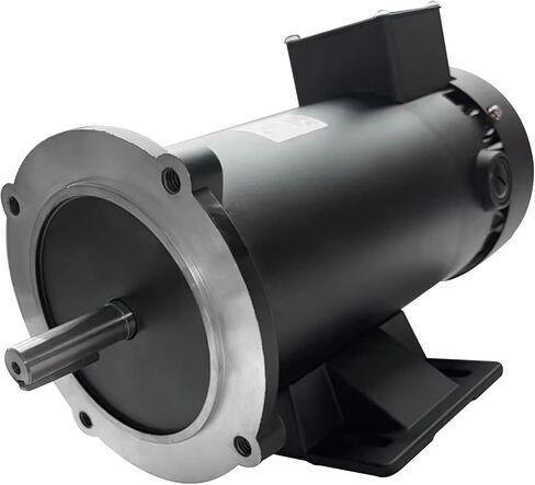 محرك Yaetek DC، 1750 دورة في الدقيقة، 3/4 حصان، 56C، 90 فولت، TEFC، محرك DC مغناطيسي دائم in Kuwait