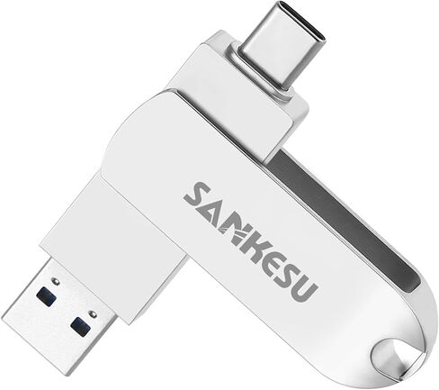 1TB USB C Flash Drive 3.1,Up to 120MB/s Read Speed, USB A and Type C OTG Thumb Drive, Dual Memory Sticks Compatible with iPhone 15, 16, 17 Series/Android Phones/PC/Laptop/Macs in Saudi Arabia
