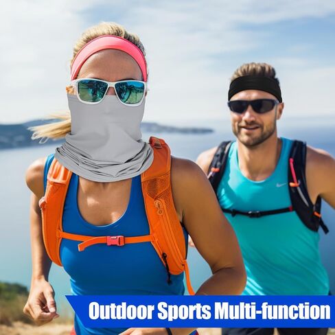 Summer Cooling Neck Gaiter Face Mask Balaclava, Breathable Bandana for Men Women Outdoor Sports UPF 50+ in Saudi Arabia