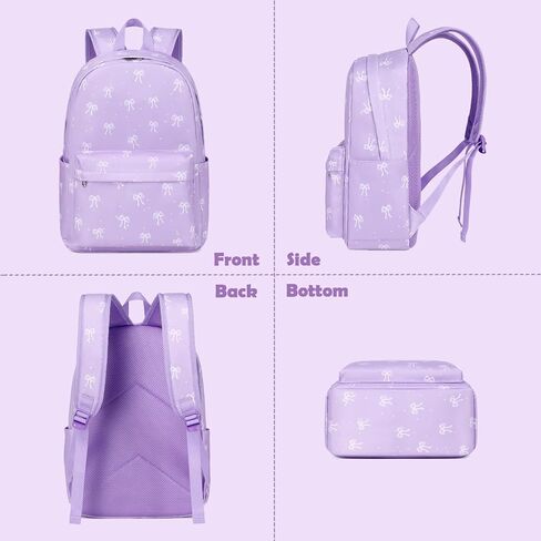 Kimwadalh School Backpack for Girls, Backpack with Lunch Box Pencil Case for Preschool Elementary High School Girls Boys in Kuwait