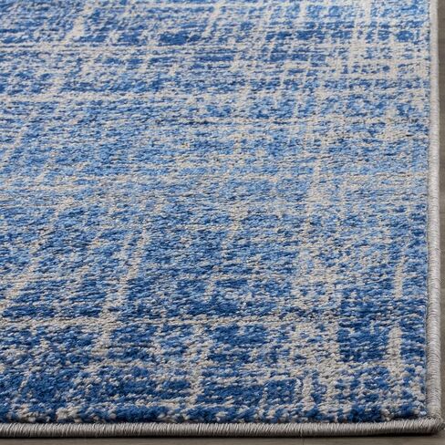 SAFAVIEH Adirondack Collection Area Rug - 8' x 10', Blue & Silver, Modern Abstract Design, Non-Shedding & Easy Care, Ideal for High Traffic Areas in Living Room, Bedroom (ADR116D) in Saudi Arabia