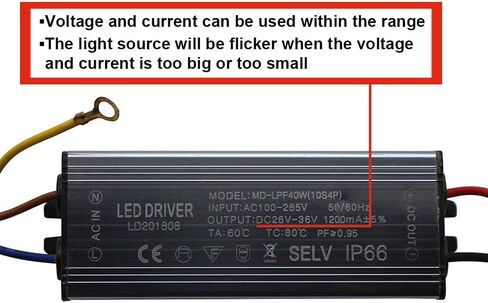Aluminium IP66 70W LED Driver 2100mA (Constant Current Output) / DC 26-36V (Voltage Output) / AC 100-265V (input votage) Waterproof Power Supply Lighting Transformer Drivers Ballast in Saudi Arabia