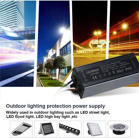 Aluminium IP66 70W LED Driver 2100mA (Constant Current Output) / DC 26-36V (Voltage Output) / AC 100-265V (input votage) Waterproof Power Supply Lighting Transformer Drivers Ballast in Saudi Arabia