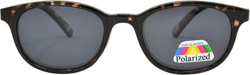 ALANNAH Women's Reading Glasses with Magnetic Clip On Polarized Lens Demi Amber (+3.50) in Saudi Arabia