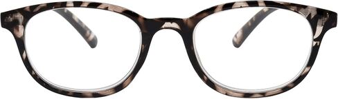 ALANNAH Women's Reading Glasses with Magnetic Clip On Polarized Lens Demi Amber (+3.50) in Saudi Arabia