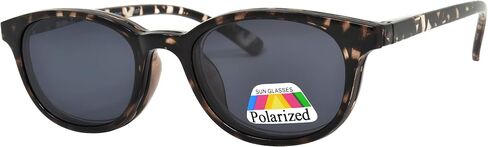 ALANNAH Women's Reading Glasses with Magnetic Clip On Polarized Lens Demi Amber (+3.50) in Saudi Arabia