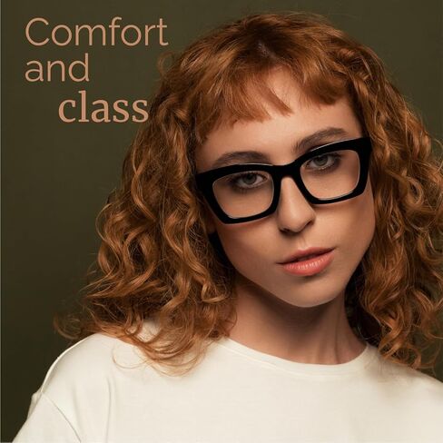 CCVOO 6 Pack Oprah Style Reading Glasses for Women Blue Light Blocking Computer Square Readers with Spring Hinge Men (A1 Mix, 6.0) in Saudi Arabia